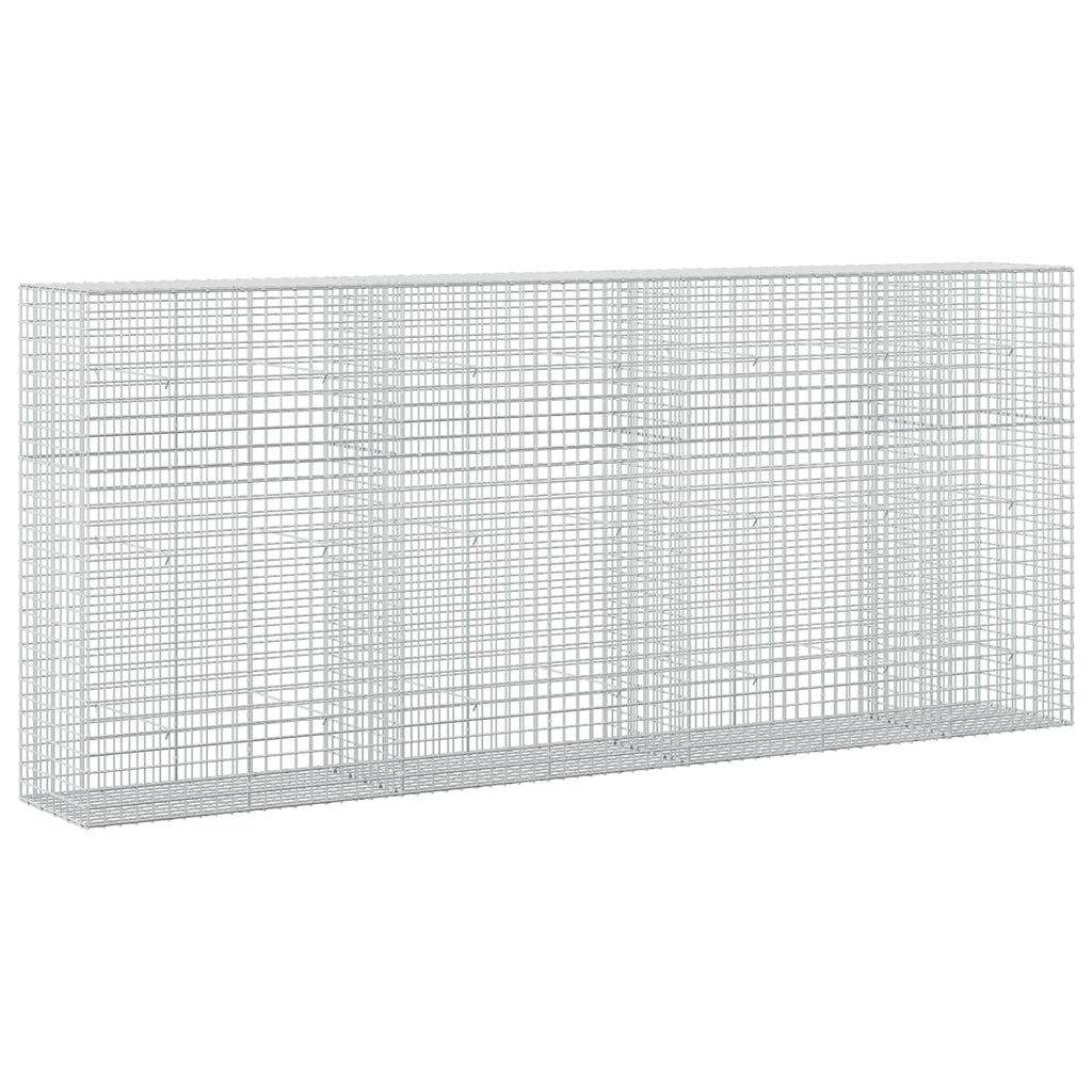 vidaXL Gabion z drutu 3,5 mm i siatką 5x5 cm 350x50x150 cm