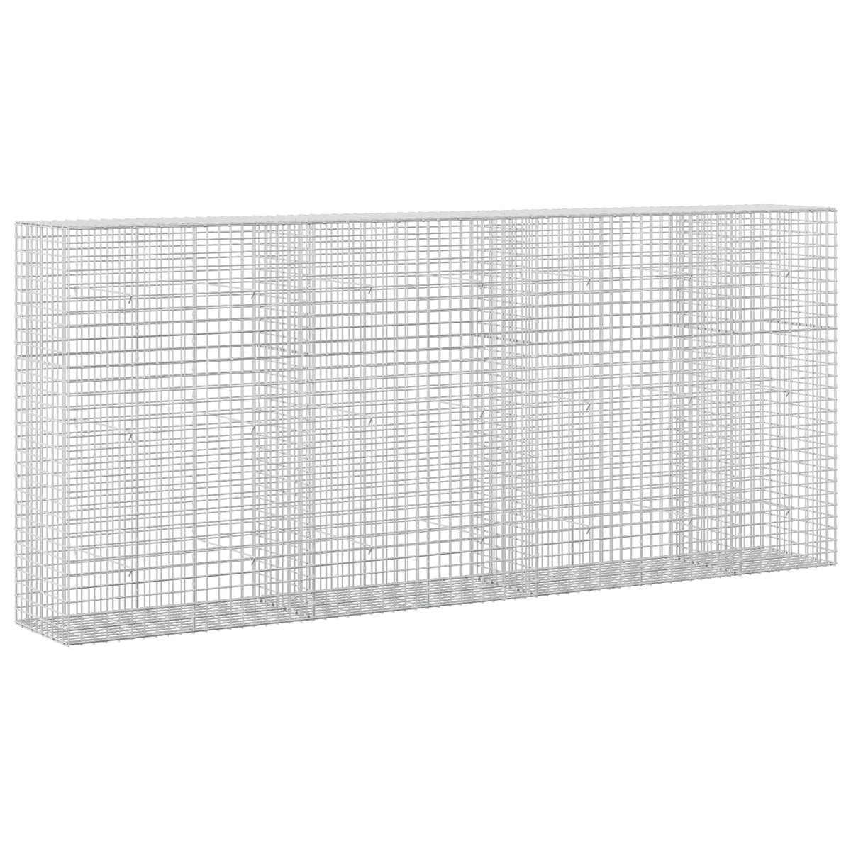 vidaXL Gabion z drutu 3,5 mm i siatką 5x5 cm 350x50x150 cm