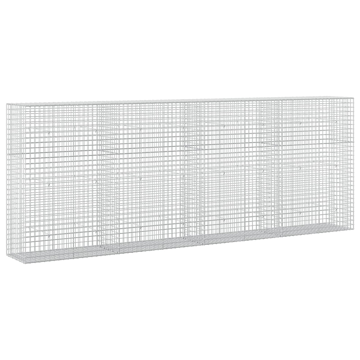 vidaXL Gabion z drutu 3,5 mm i siatką 5x5 cm 400x50x150 cm
