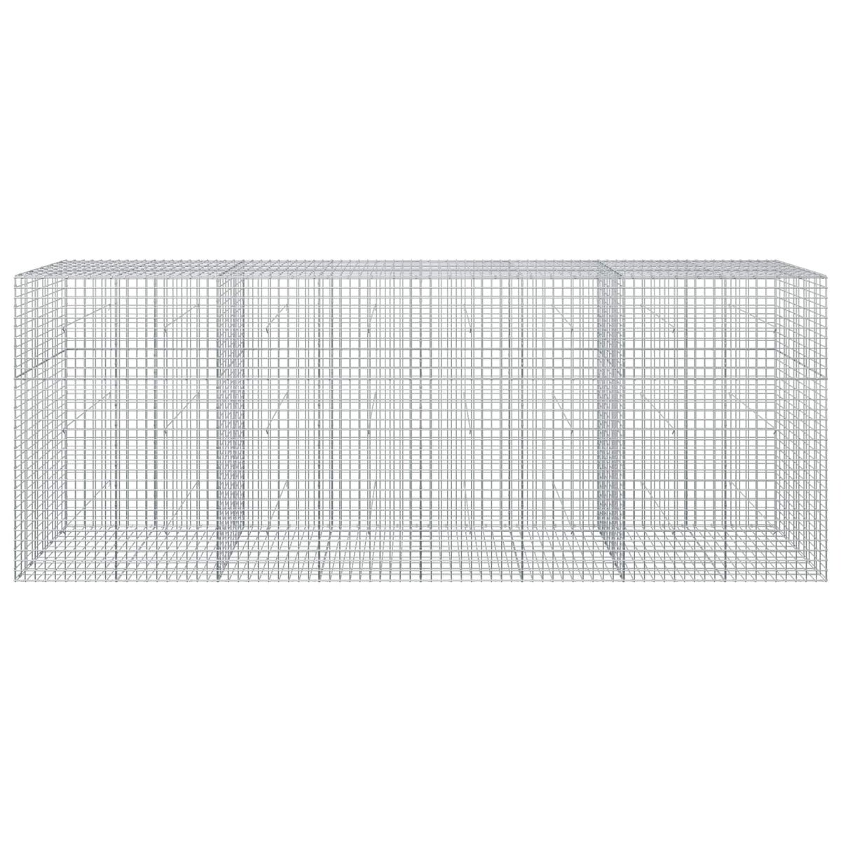 vidaXL Gabion z drutu 3,5 mm i siatką 5x5 cm 400x50x150 cm