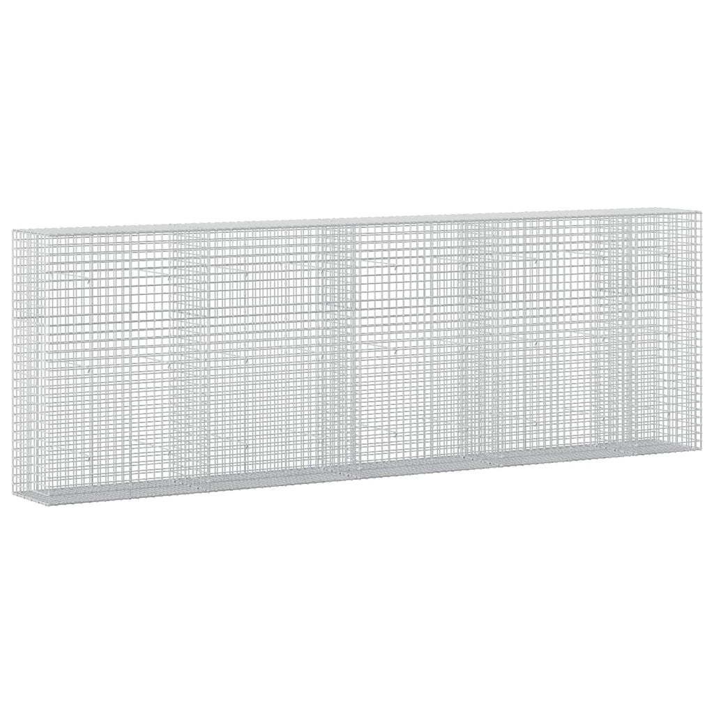 vidaXL Gabion z drutu 3,5 mm i siatką 5x5 cm 450x50x150 cm