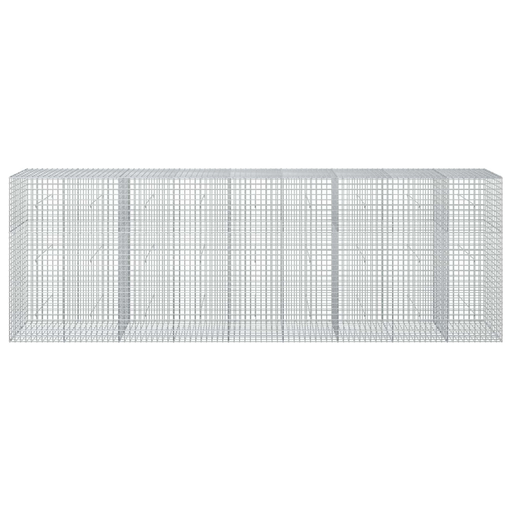 vidaXL Gabion z drutu 3,5 mm i siatką 5x5 cm 450x50x150 cm