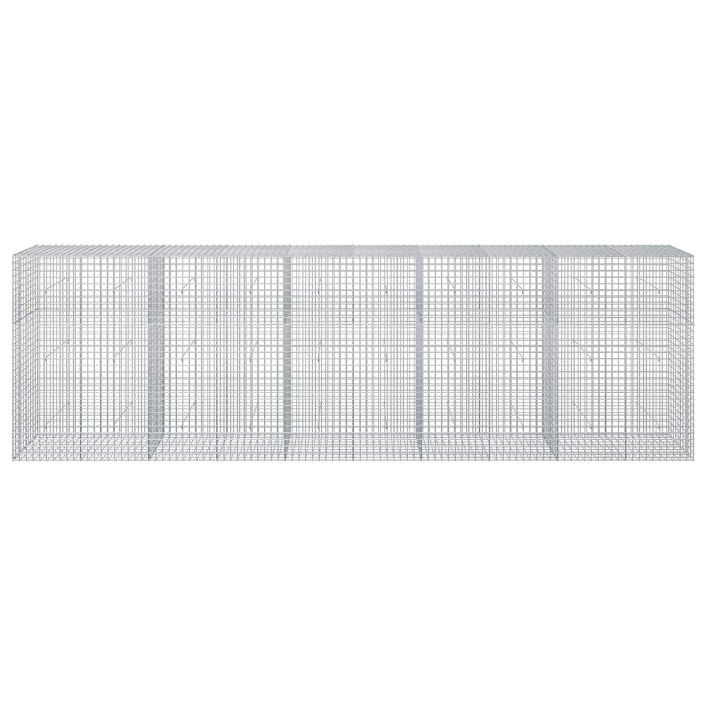 vidaXL Gabion z drutu 3,5 mm i siatką 5x5 cm 500x50x150 cm