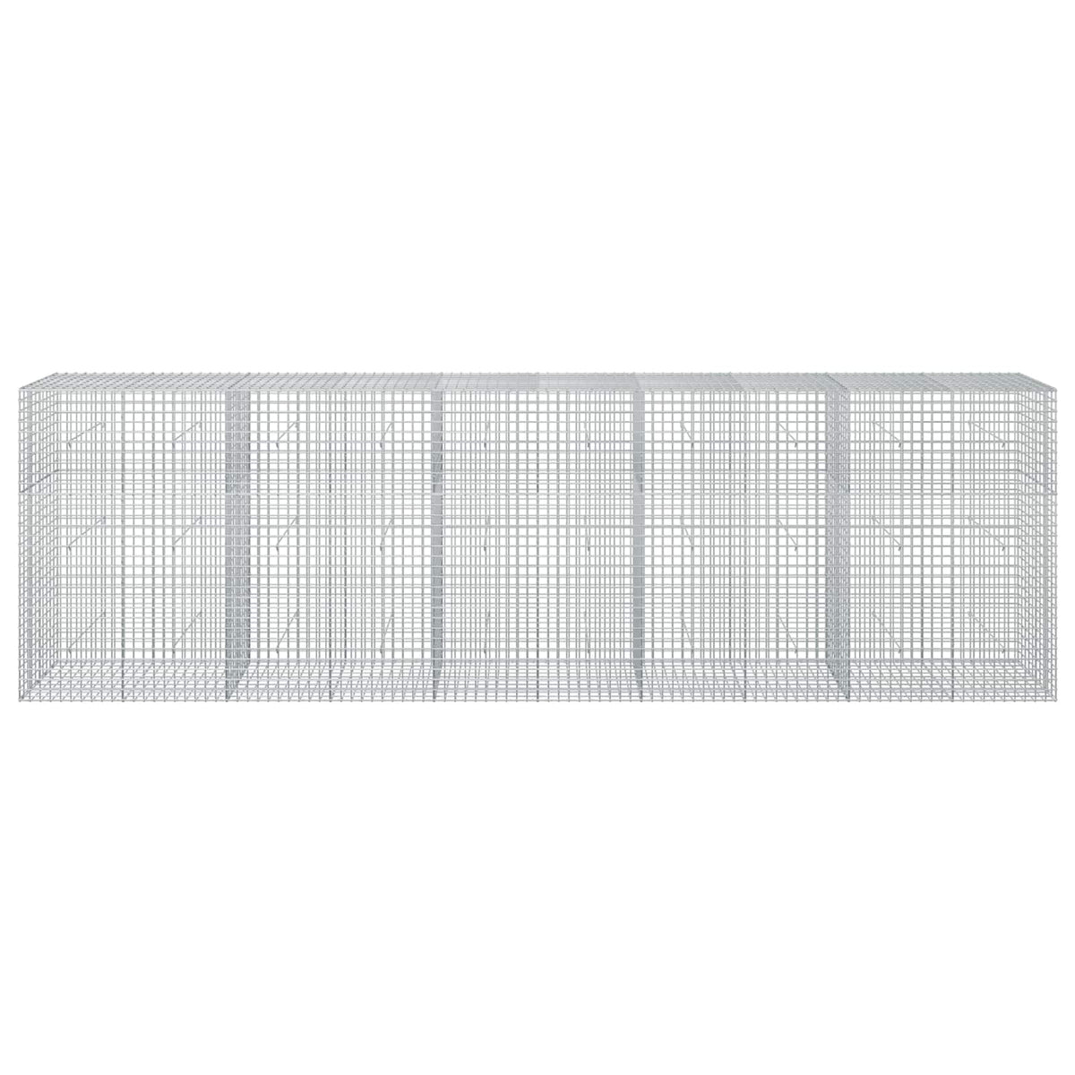 vidaXL Gabion z drutu 3,5 mm i siatką 5x5 cm 500x50x150 cm