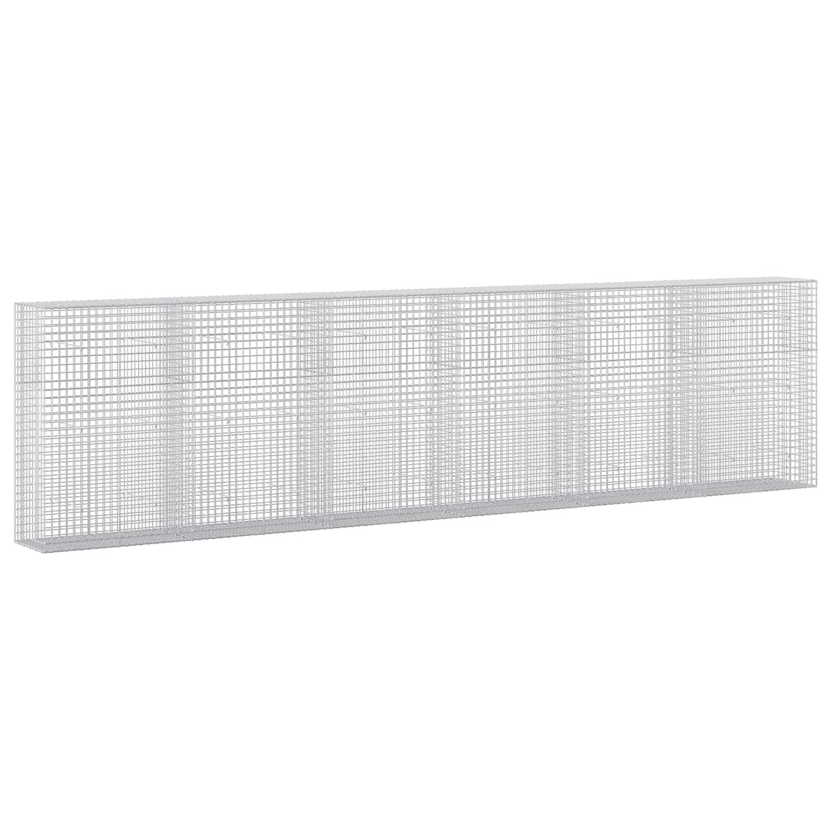 vidaXL Gabion z drutu 3,5 mm i siatką 5x5 cm 600x50x150 cm