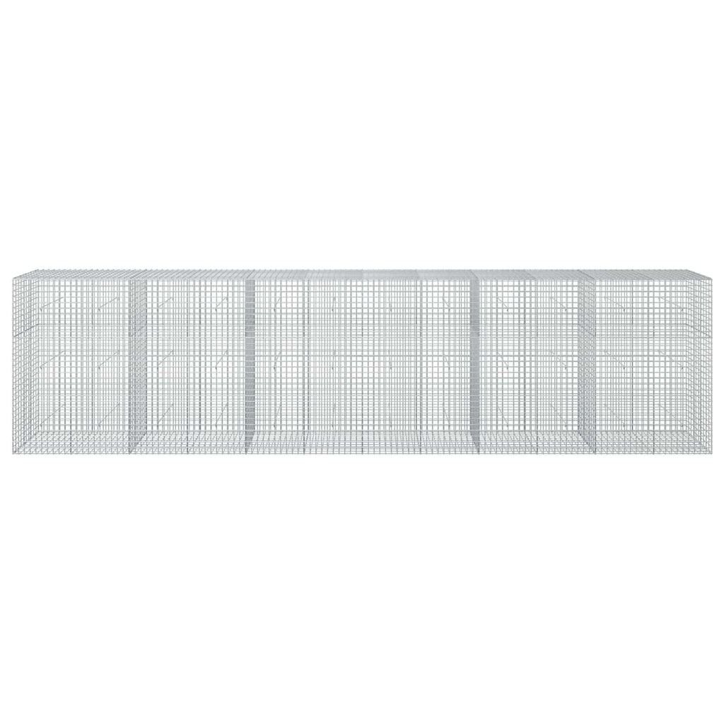 vidaXL Gabion z drutu 3,5 mm i siatką 5x5 cm 600x50x150 cm