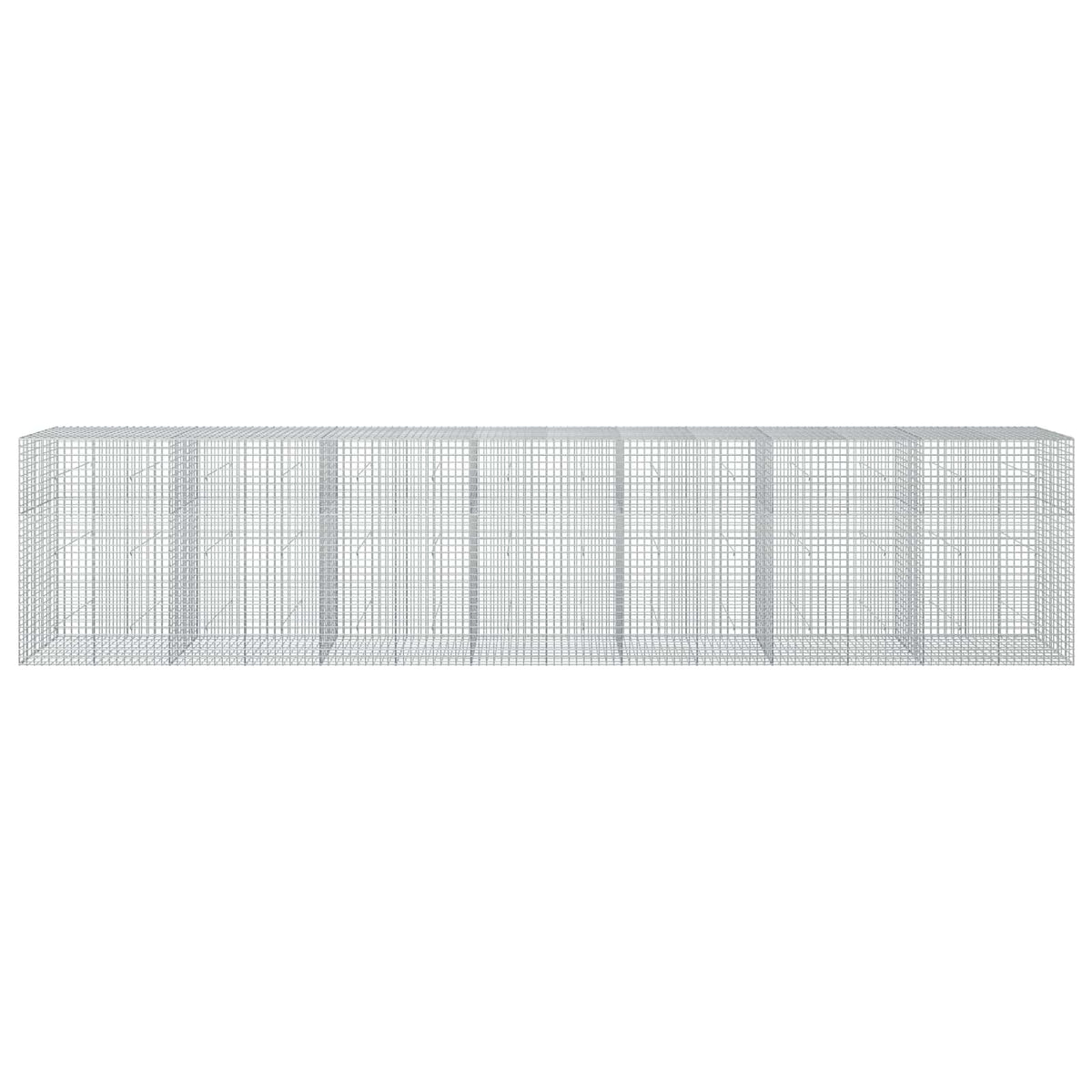 vidaXL Gabion z drutu 3,5 mm i siatką 5x5 cm 700x50x150 cm