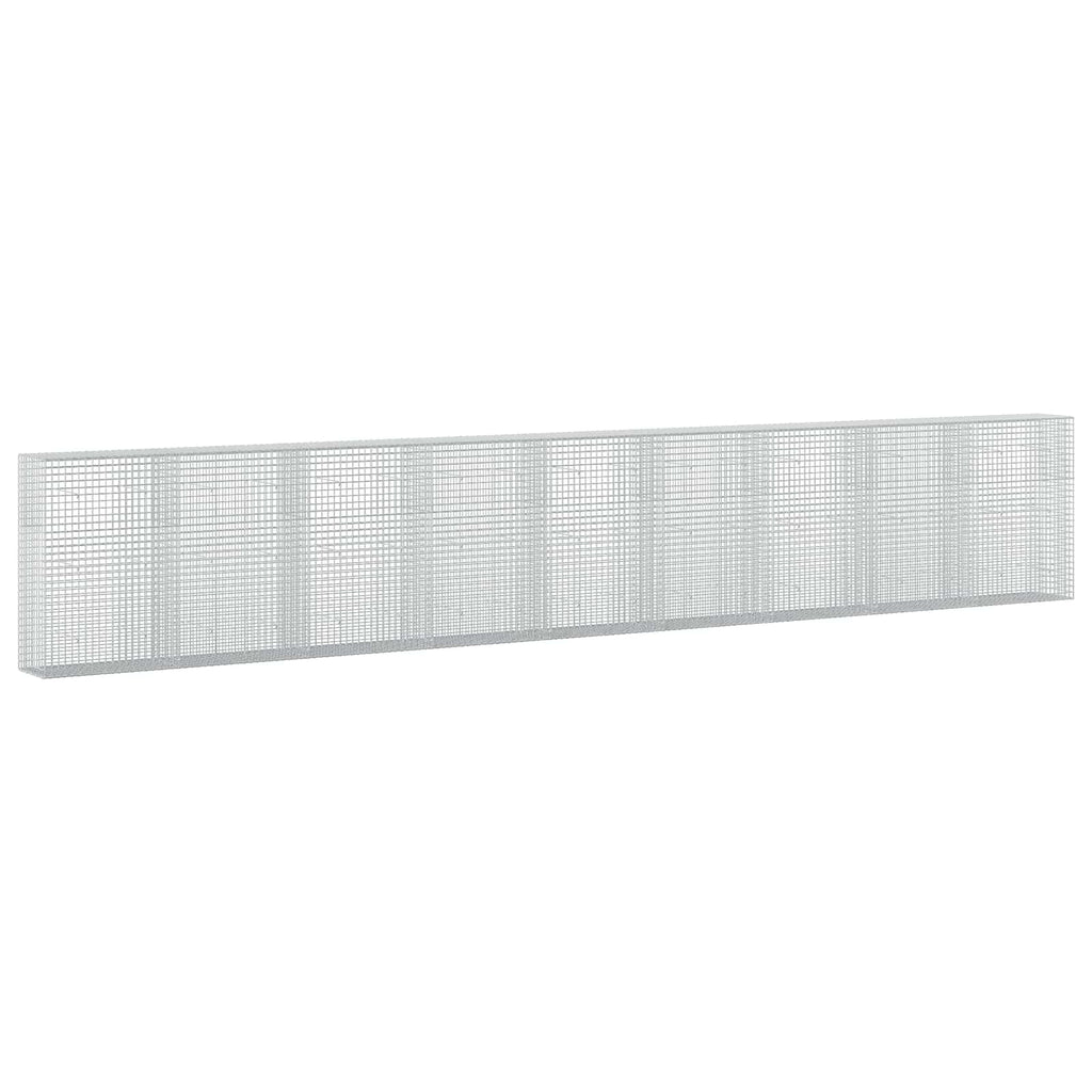 vidaXL Gabion z drutu 3,5 mm i siatką 5x5 cm 900x50x150 cm