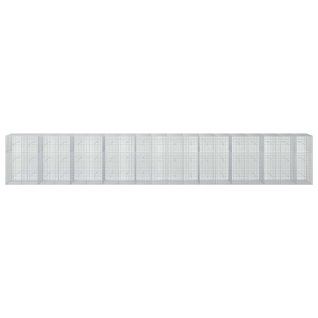 vidaXL Gabion z drutu 3,5 mm i siatką 5x5 cm 950x50x150 cm