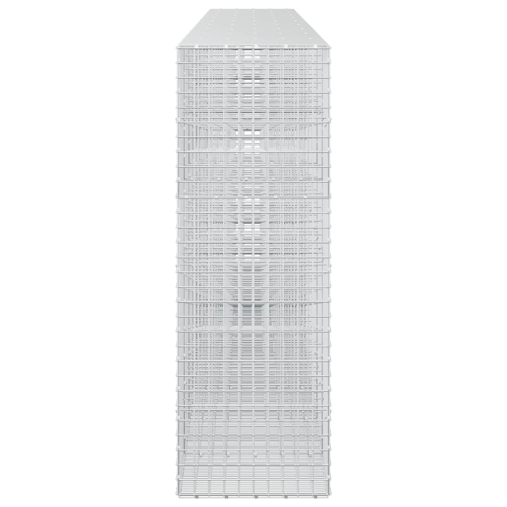 vidaXL Gabion z drutu 3,5 mm i siatką 5x5 cm 950x50x150 cm