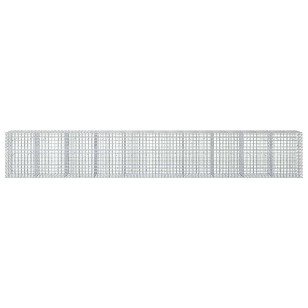 vidaXL Gabion z drutu 3,5 mm i siatką 5x5 cm 1000x50x150 cm