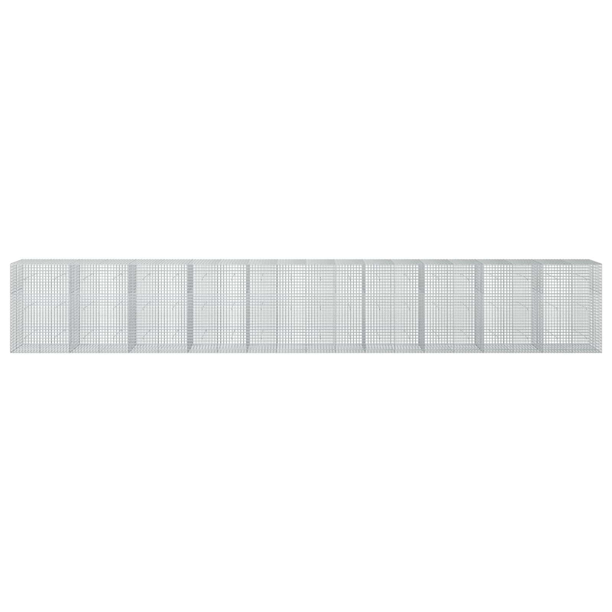 vidaXL Gabion z drutu 3,5 mm i siatką 5x5 cm 1000x50x150 cm