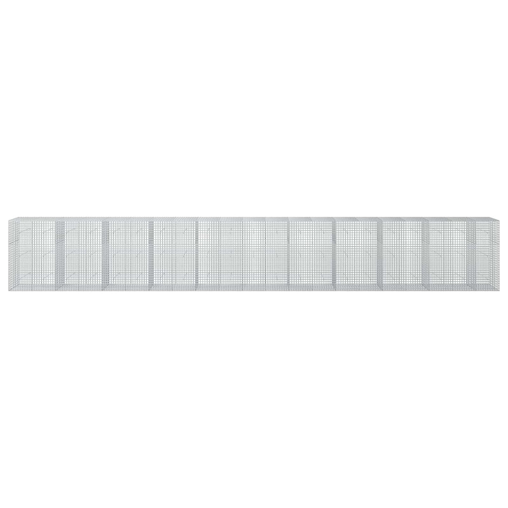vidaXL Gabion z drutu 3,5 mm i siatką 5x5 cm 1050x50x150 cm