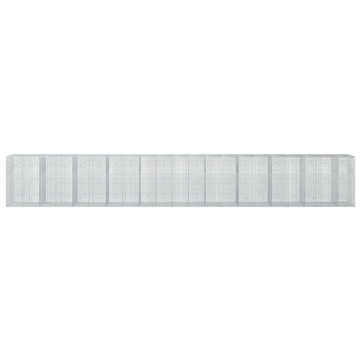 vidaXL Gabion z drutu 3,5 mm i siatką 5x5 cm 1050x50x150 cm