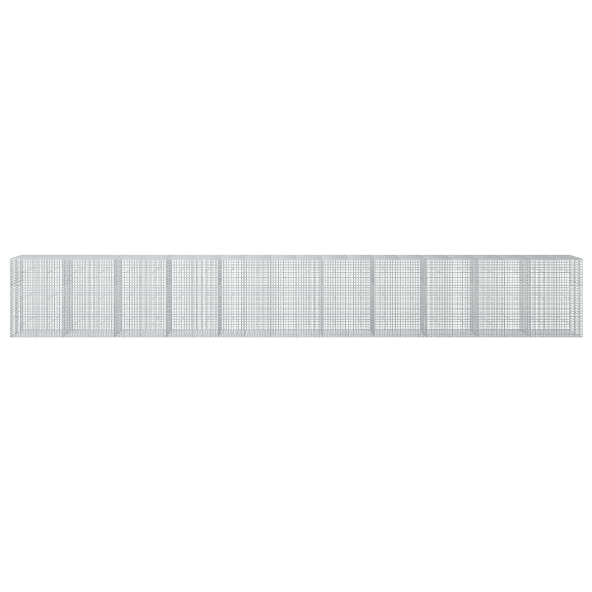 vidaXL Gabion z drutu 3,5 mm i siatką 5x5 cm 1100x50x150 cm