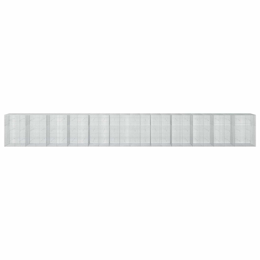 vidaXL Gabion z drutu 3,5 mm i siatką 5x5 cm 1200x50x150 cm
