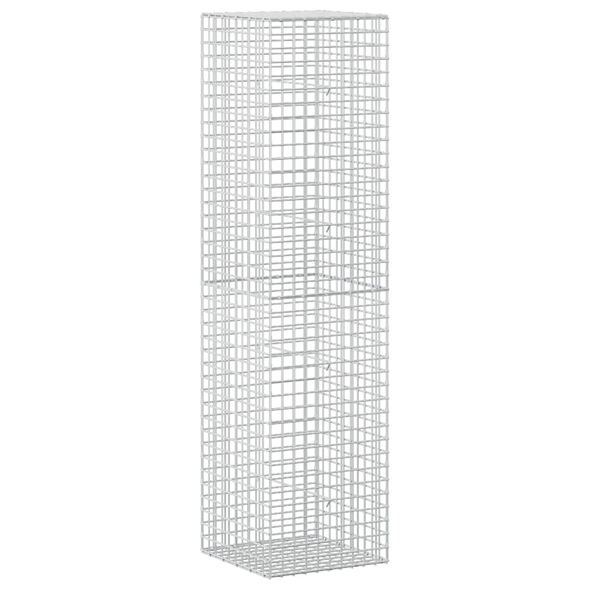 vidaXL Gabion z drutu 3,5 mm i siatką 5x5 cm 50x50x200 cm