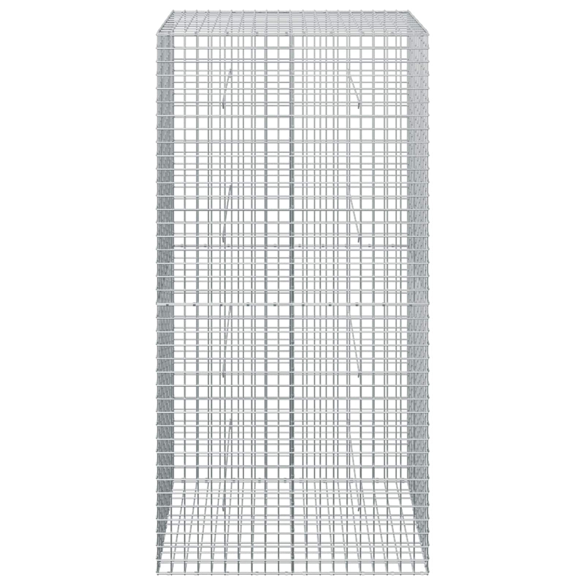 vidaXL Gabion z drutu 3,5 mm i siatką 5x5 cm 100x50x200 cm