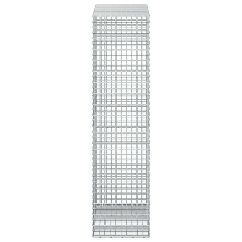 vidaXL Gabion z drutu 3,5 mm i siatką 5x5 cm 150x50x200 cm