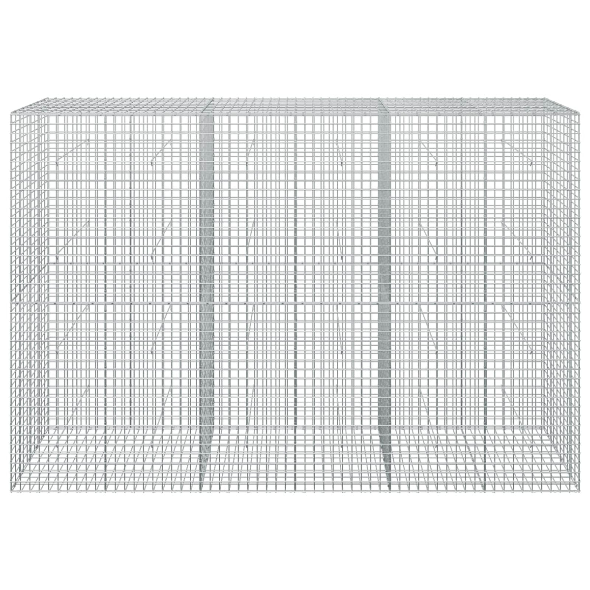 vidaXL Gabion z drutu 3,5 mm i siatką 5x5 cm 300x50x200 cm