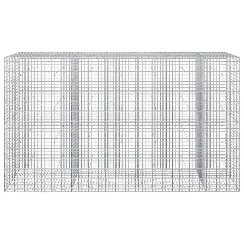 vidaXL Gabion z drutu 3,5 mm i siatką 5x5 cm 350x50x200 cm