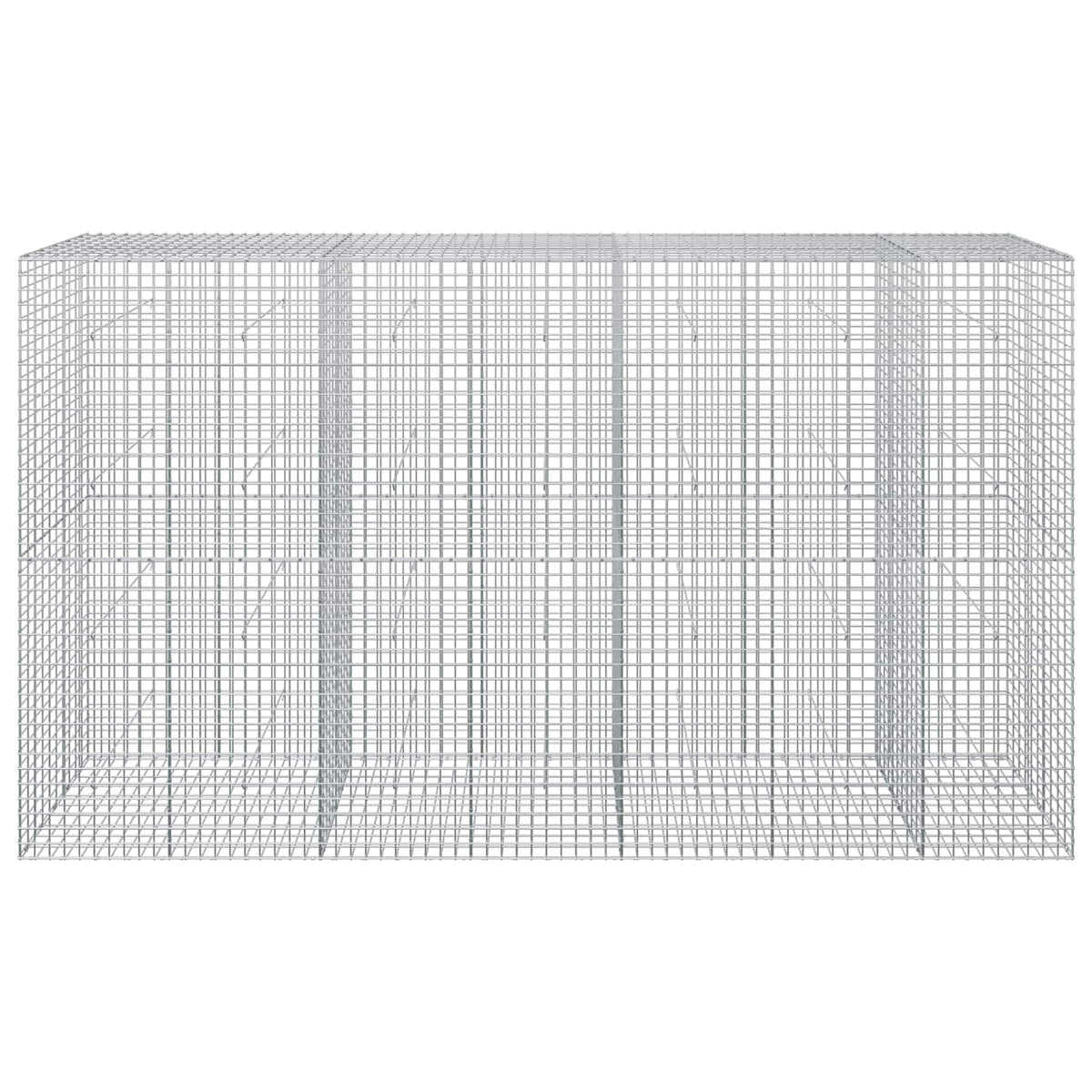 vidaXL Gabion z drutu 3,5 mm i siatką 5x5 cm 350x50x200 cm