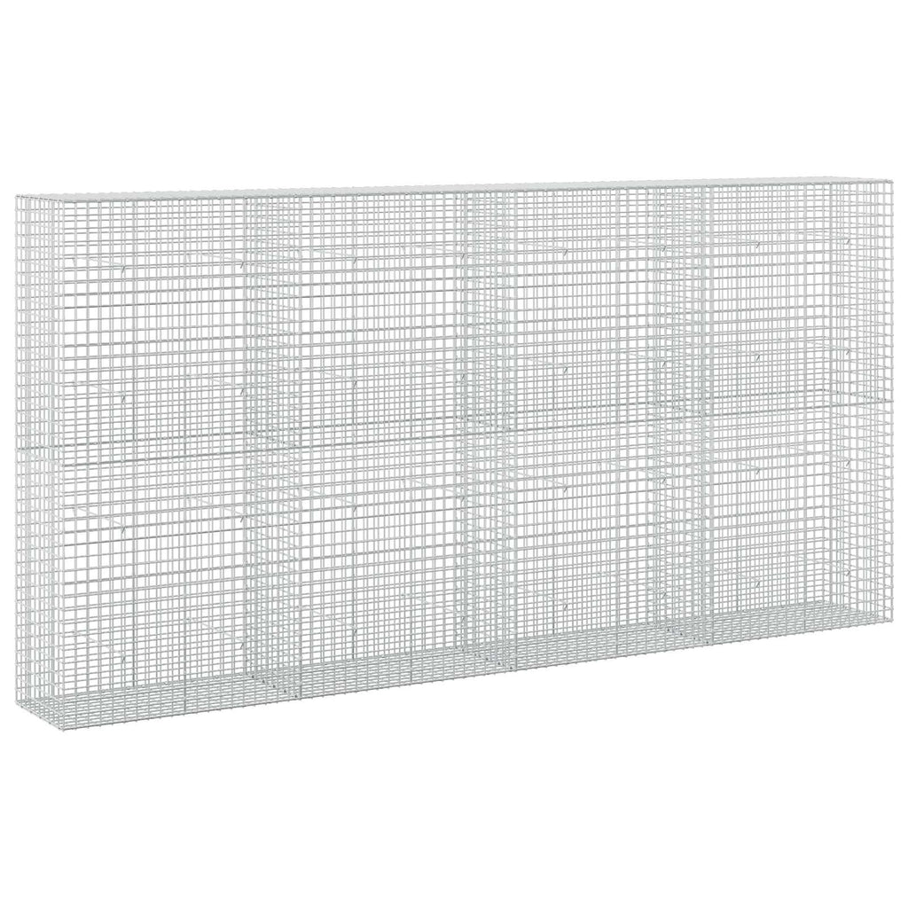 vidaXL Gabion z drutu 3,5 mm i siatką 5x5 cm 400x50x200 cm