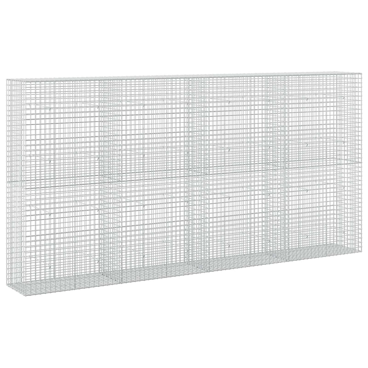 vidaXL Gabion z drutu 3,5 mm i siatką 5x5 cm 400x50x200 cm