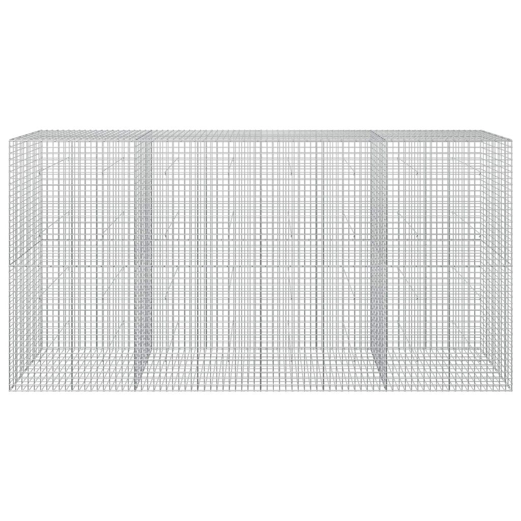vidaXL Gabion z drutu 3,5 mm i siatką 5x5 cm 400x50x200 cm