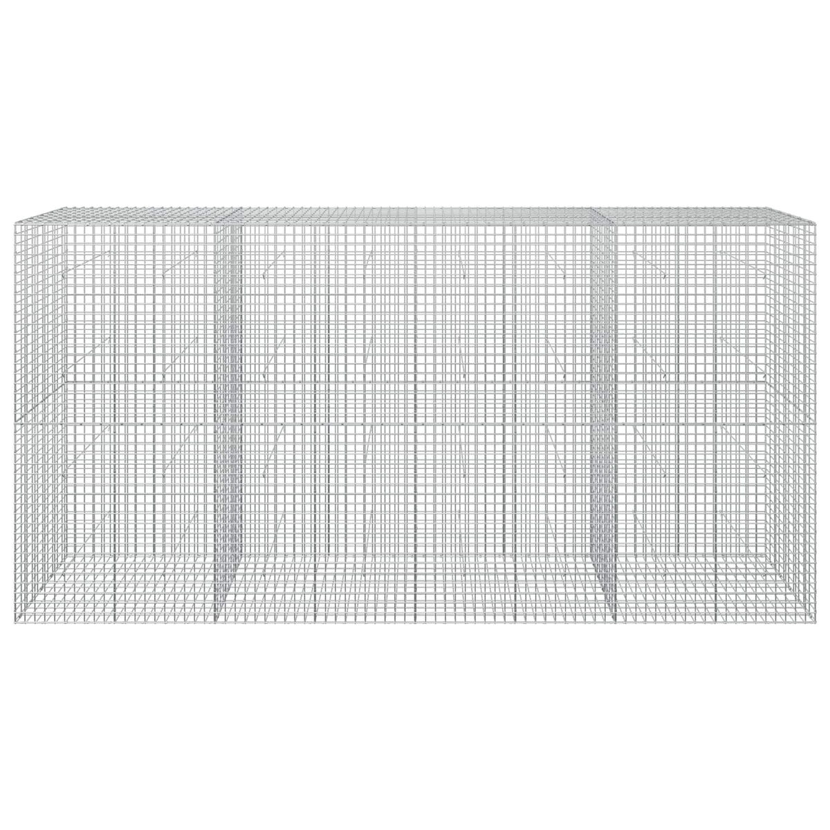 vidaXL Gabion z drutu 3,5 mm i siatką 5x5 cm 400x50x200 cm