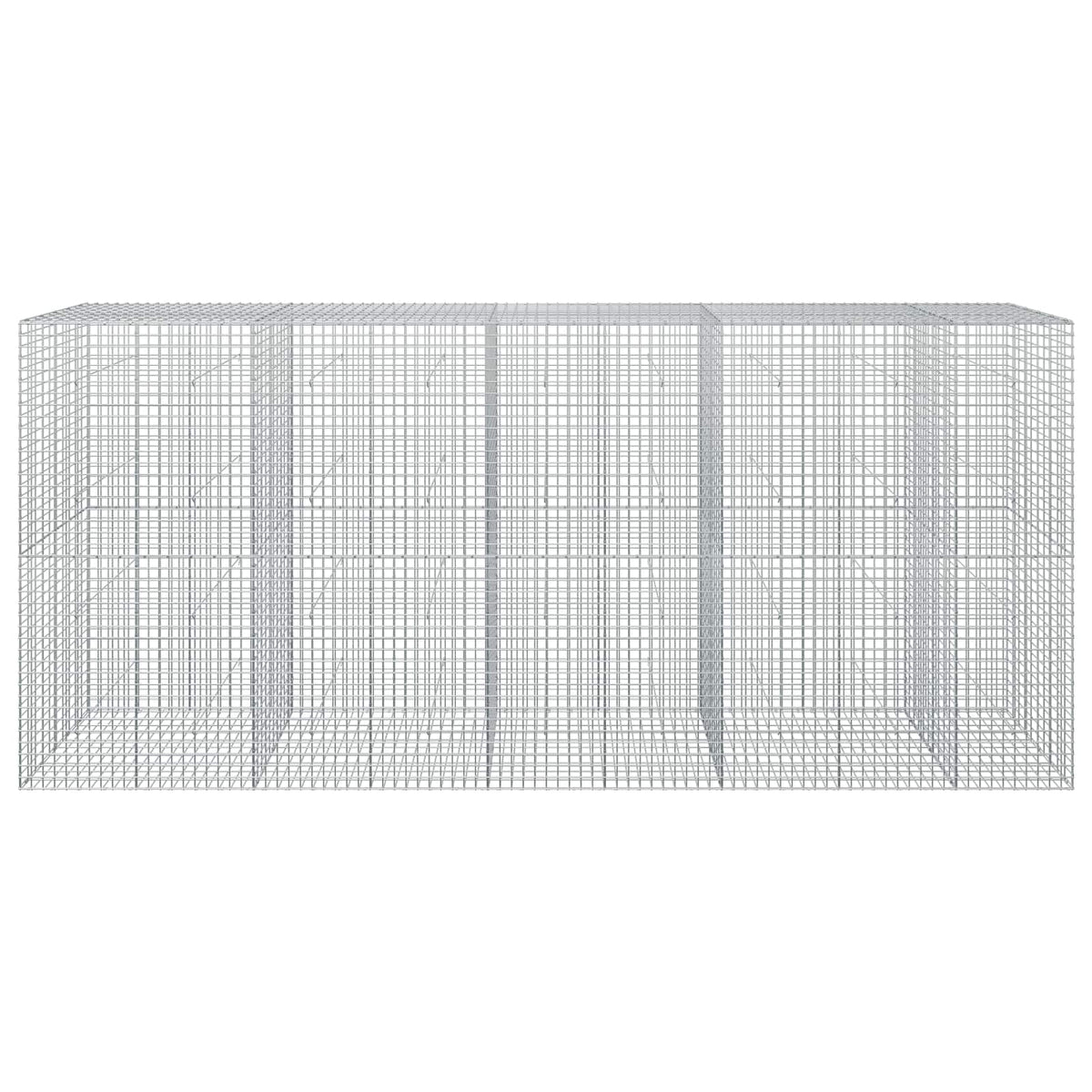 vidaXL Gabion z drutu 3,5 mm i siatką 5x5 cm 450x50x200 cm