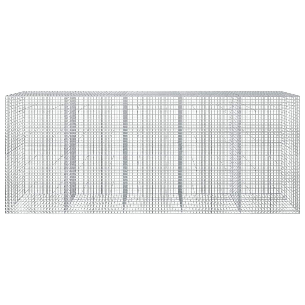 vidaXL Gabion z drutu 3,5 mm i siatką 5x5 cm 500x50x200 cm