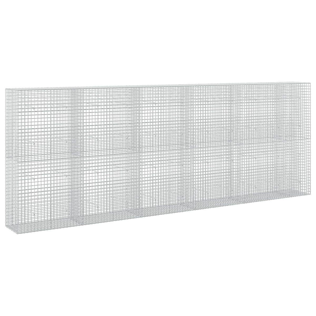 vidaXL Gabion z drutu 3,5 mm i siatką 5x5 cm 550x50x200 cm