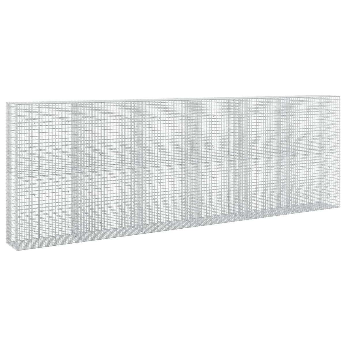 vidaXL Gabion z drutu 3,5 mm i siatką 5x5 cm 600x50x200 cm