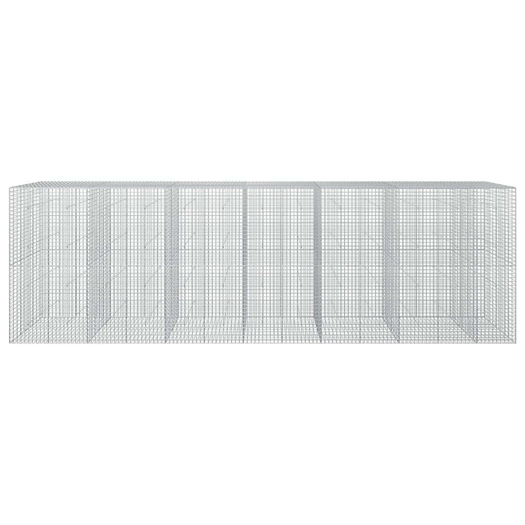 vidaXL Gabion z drutu 3,5 mm i siatką 5x5 cm 650x50x200 cm