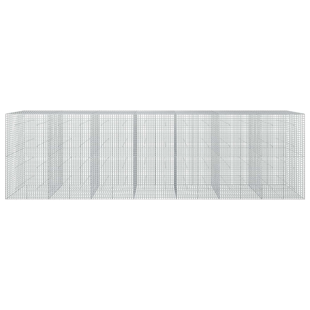 vidaXL Gabion z drutu 3,5 mm i siatką 5x5 cm 700x50x200 cm