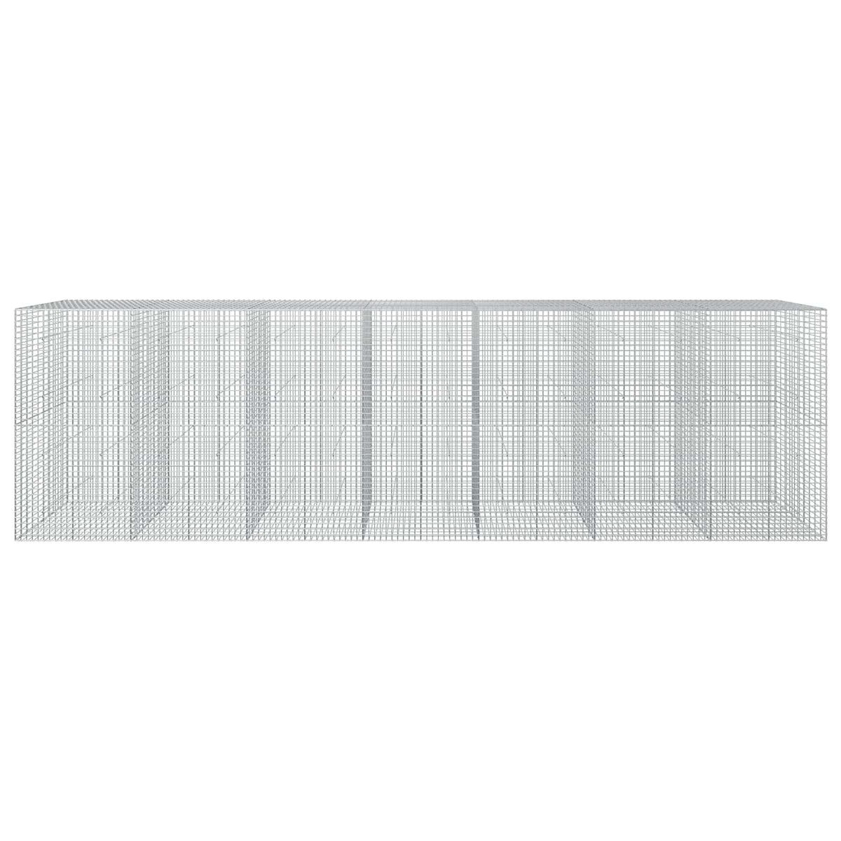 vidaXL Gabion z drutu 3,5 mm i siatką 5x5 cm 700x50x200 cm