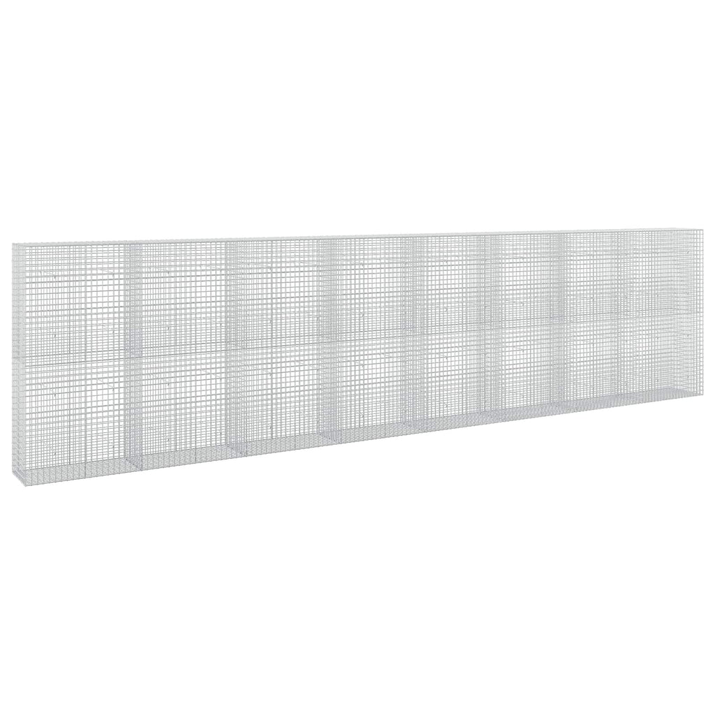 vidaXL Gabion z drutu 3,5 mm i siatką 5x5 cm 800x50x200 cm