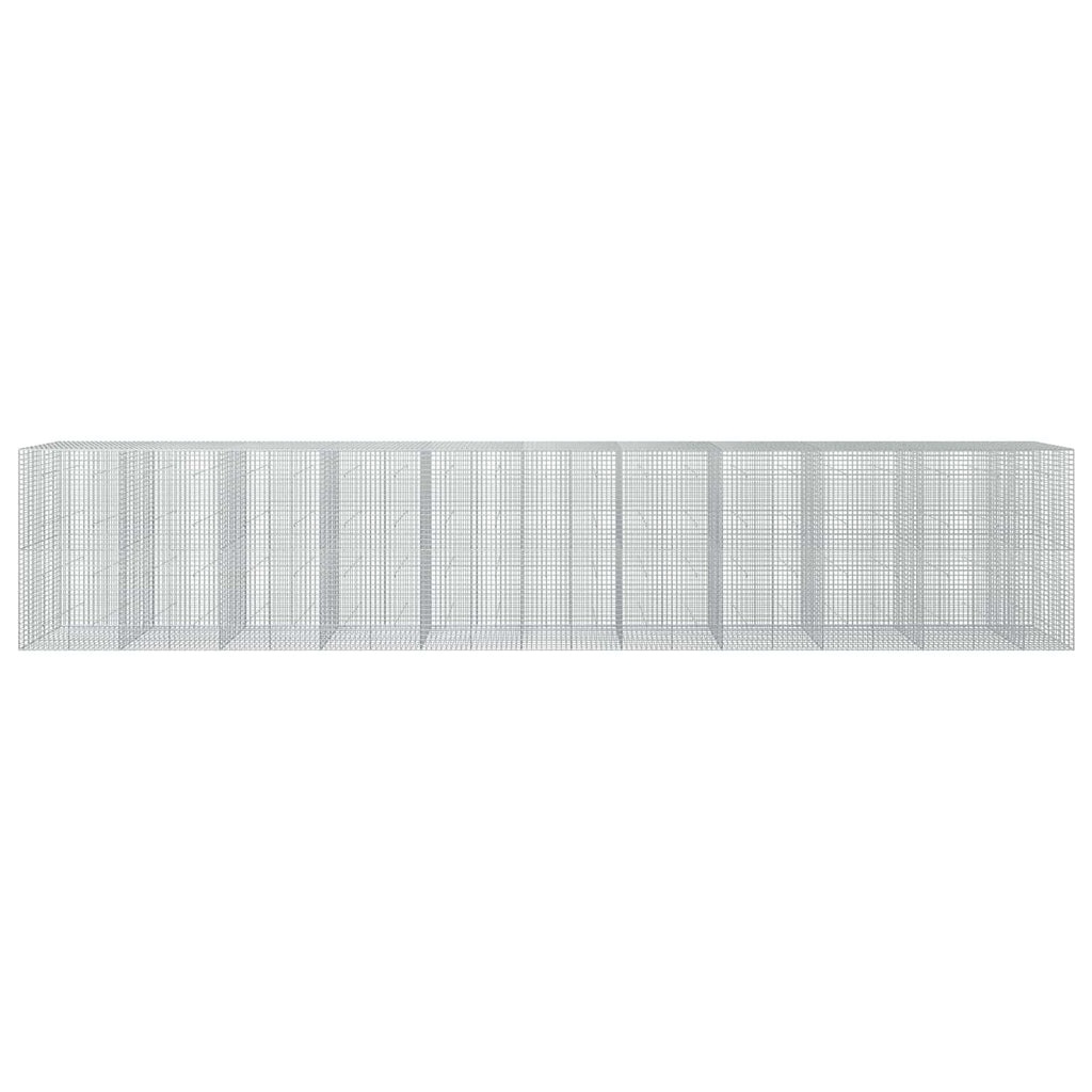 vidaXL Gabion z drutu 3,5 mm i siatką 5x5 cm 1050x50x200 cm