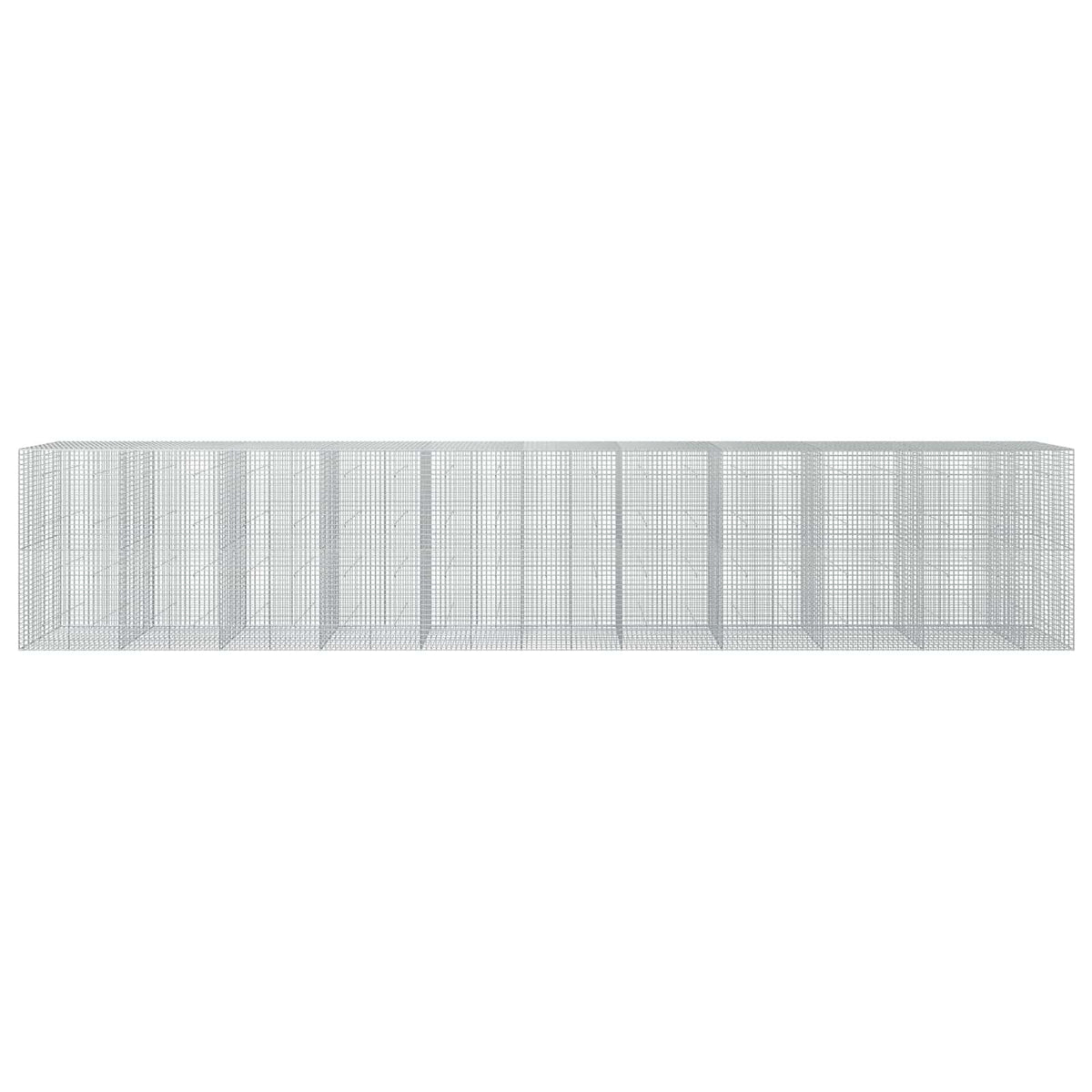 vidaXL Gabion z drutu 3,5 mm i siatką 5x5 cm 1050x50x200 cm