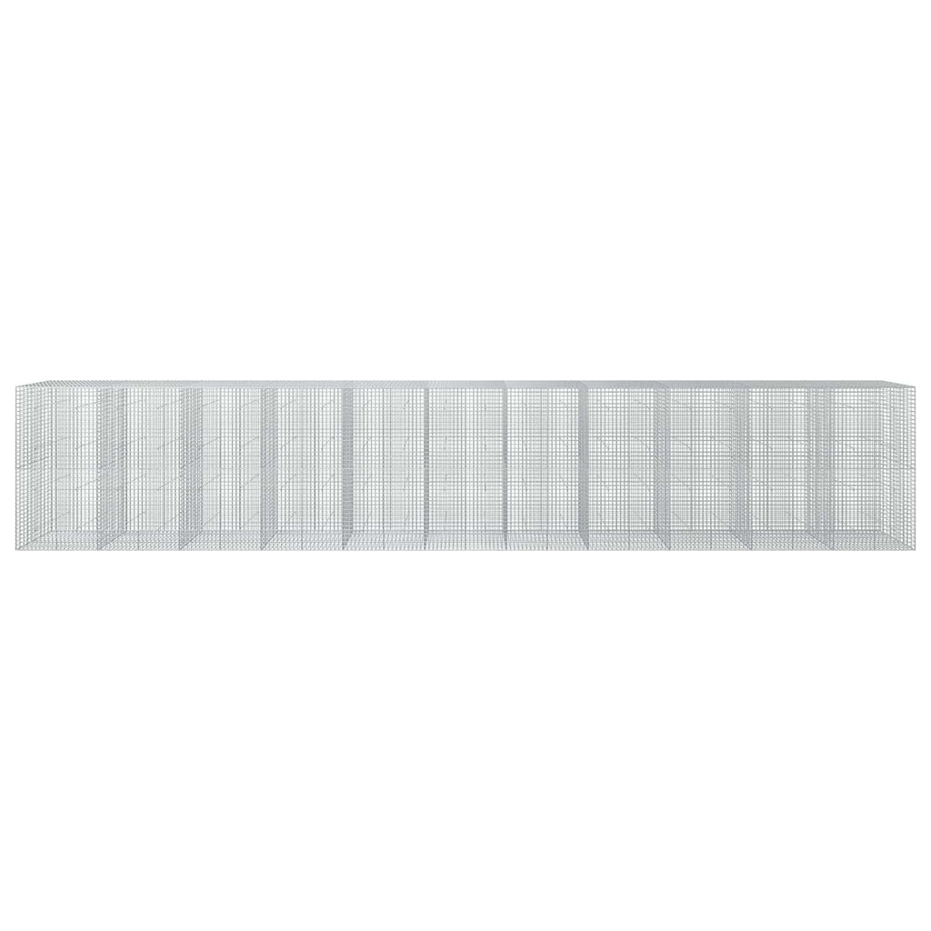 vidaXL Gabion z drutu 3,5 mm i siatką 5x5 cm 1100x50x200 cm