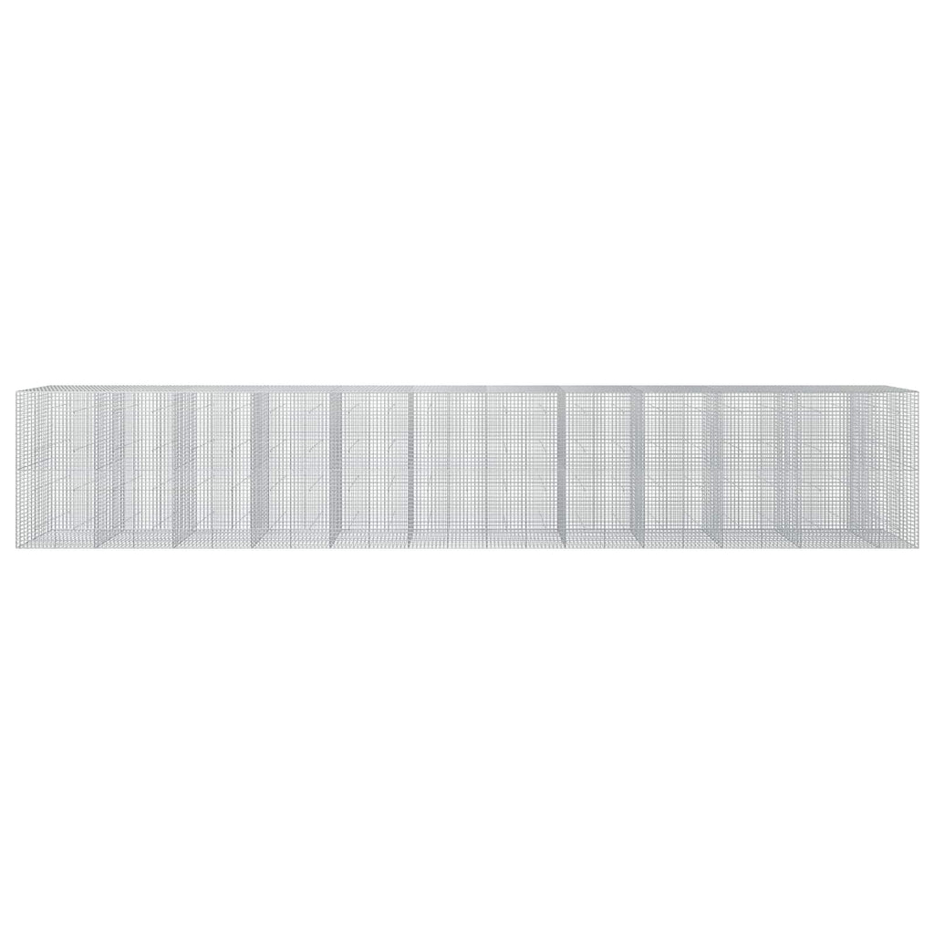vidaXL Gabion z drutu 3,5 mm i siatką 5x5 cm 1150x50x200 cm