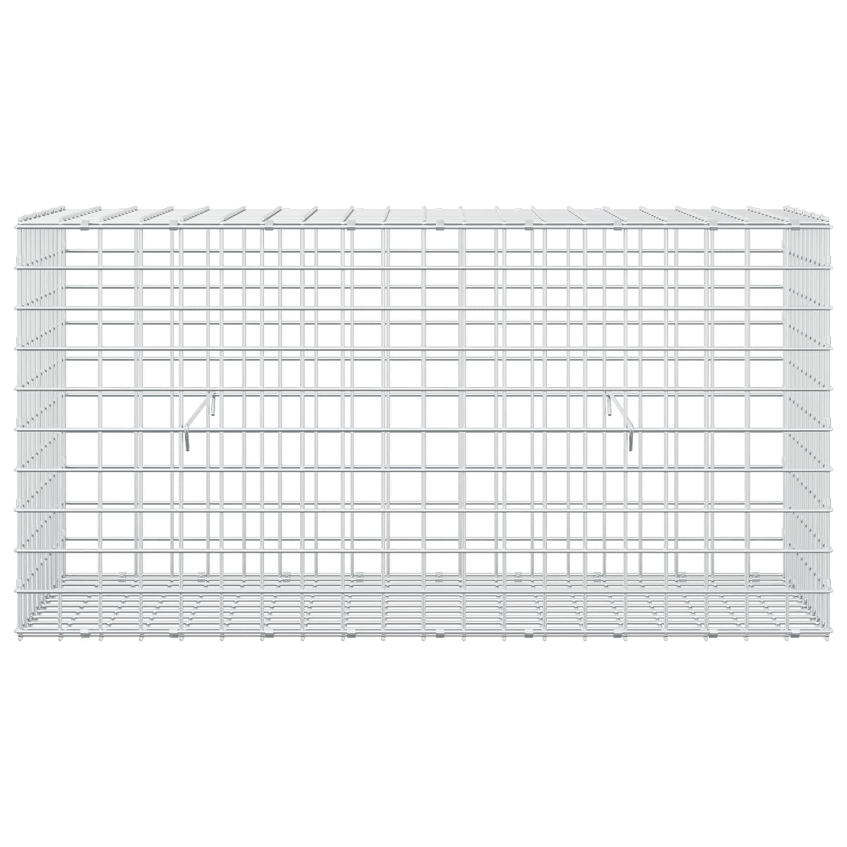vidaXL Gabion z drutu 3,5 mm i siatką 5x5 cm 50x100x50 cm