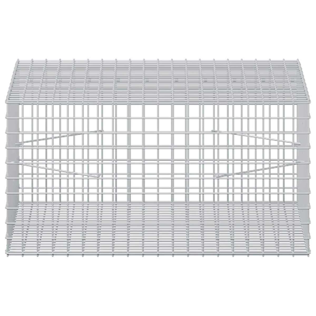 vidaXL Gabion z drutu 3,5 mm i siatką 5x5 cm 100x100x50 cm