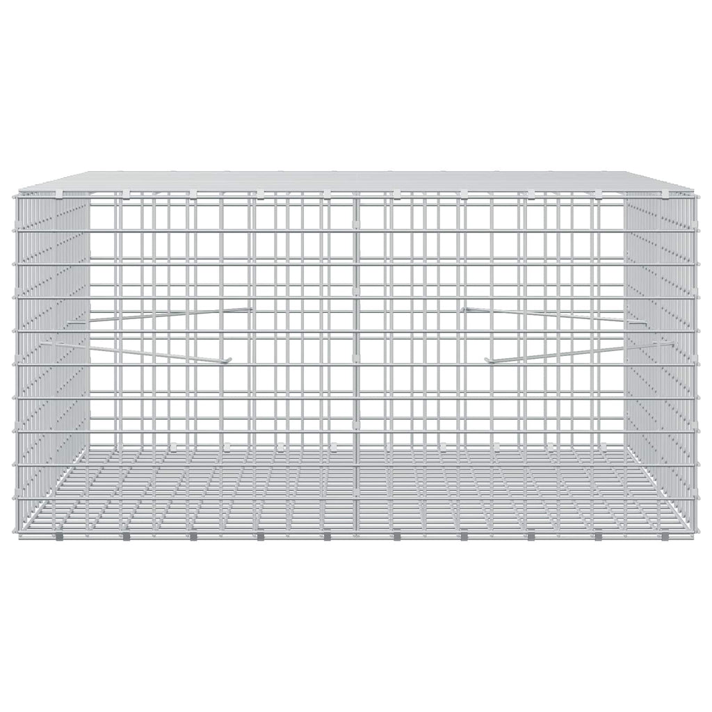 vidaXL Gabion z drutu 3,5 mm i siatką 5x5 cm 100x100x50 cm