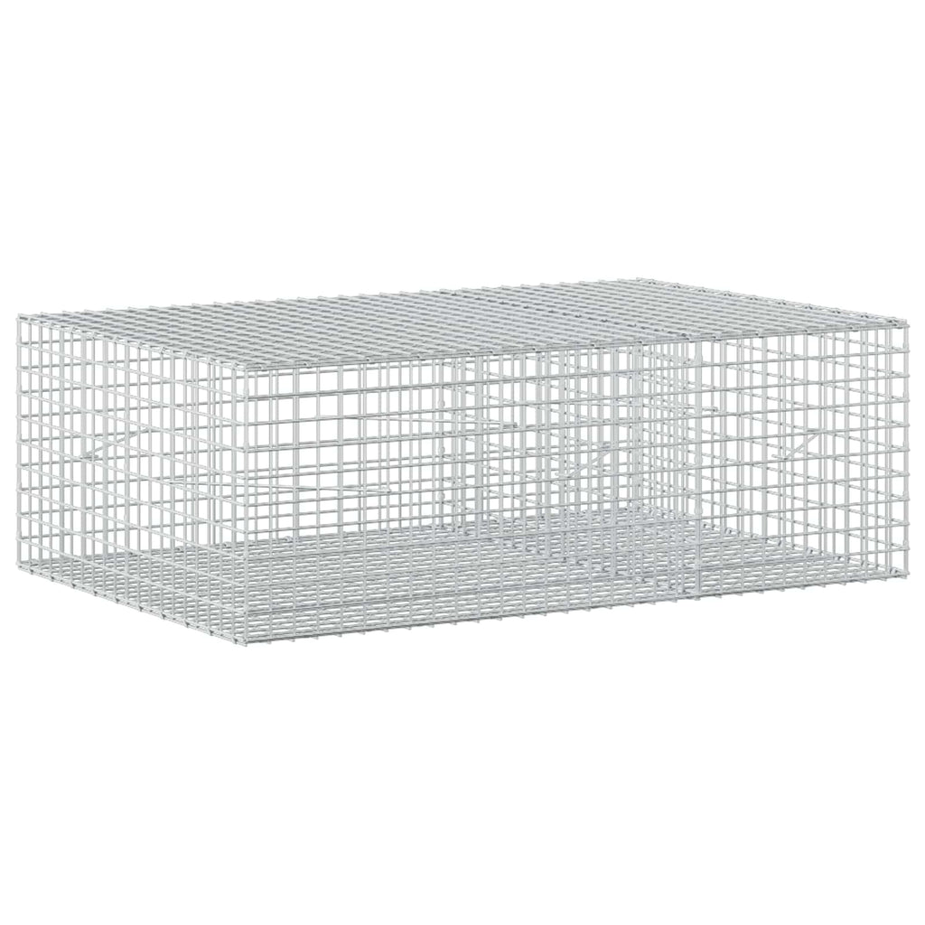 vidaXL Gabion z drutu 3,5 mm i siatką 5x5 cm 150x100x50 cm