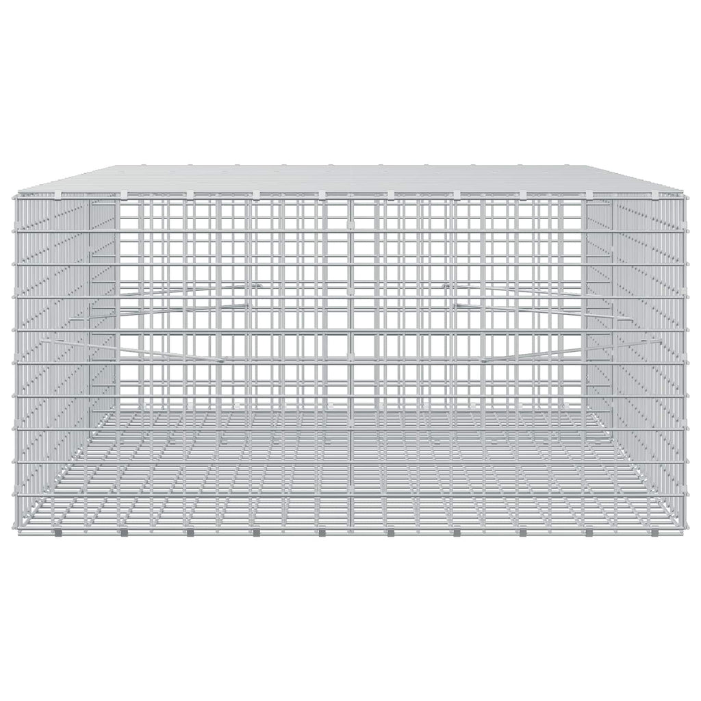 vidaXL Gabion z drutu 3,5 mm i siatką 5x5 cm 150x100x50 cm