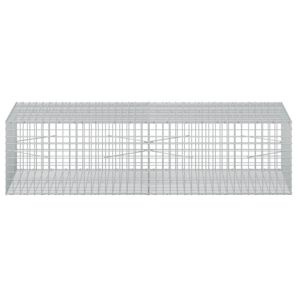 vidaXL Gabion z drutu 3,5 mm i siatką 5x5 cm 200x100x50 cm