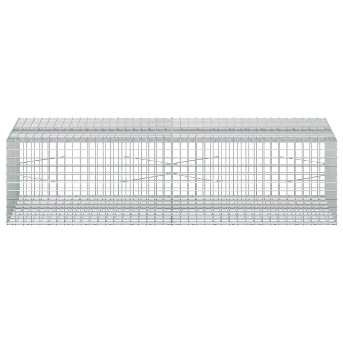 vidaXL Gabion z drutu 3,5 mm i siatką 5x5 cm 200x100x50 cm