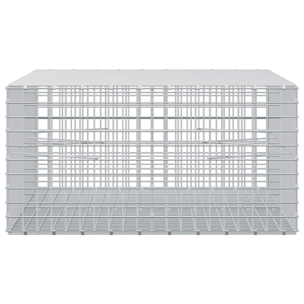 vidaXL Gabion z drutu 3,5 mm i siatką 5x5 cm 200x100x50 cm